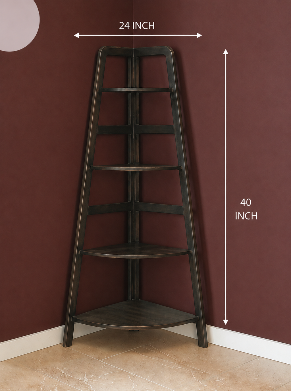 Stepwell Corner Shelf